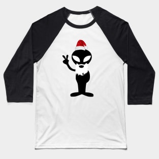 Alien Santa Claus Baseball T-Shirt